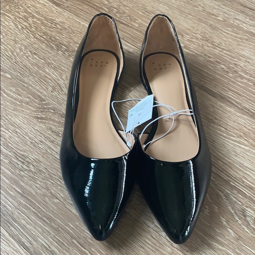 NWT A New Day Faux Patent Leather Flats